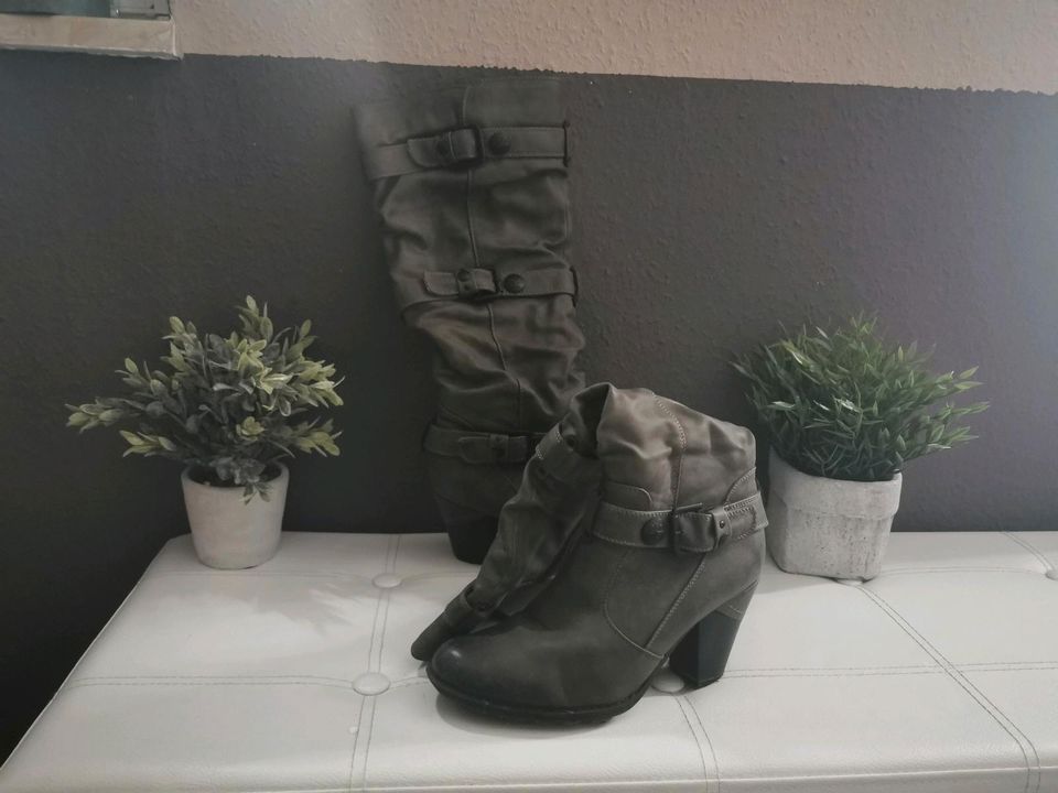 Stiefel Damen 40 grau in Löhnberg