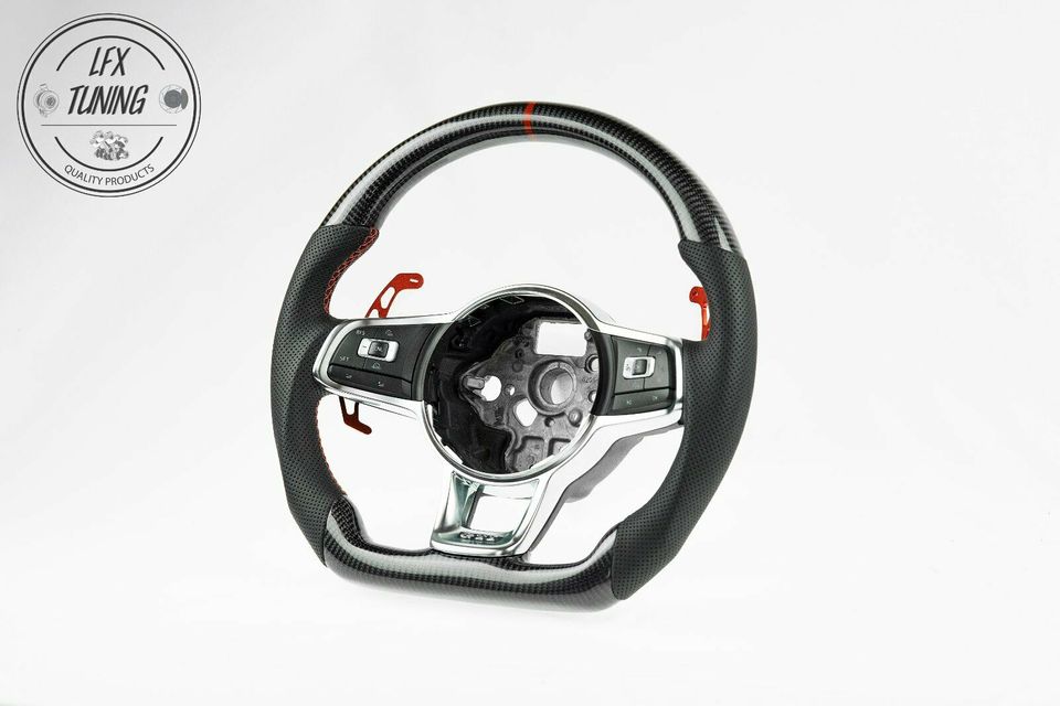 Carbon Lenkrad, perf. Leder, uvm. / VW Golf 7 GTI R Polo AW 6C in