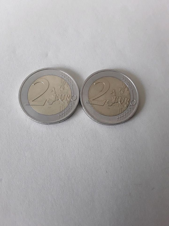 2 x 2 Euro Gedenkmünzen Deutschland 2021 in Mülheim (Ruhr)