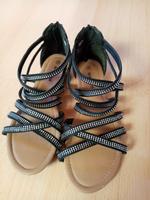 Sandalen schwarz Größe 36 Sachsen - Schneeberg Vorschau
