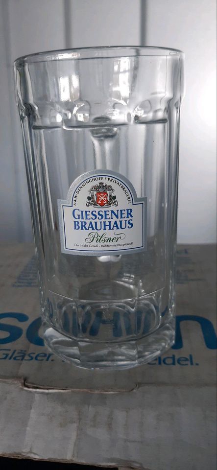 Giessener Brauhaus Staufeneck Seidel 0,3 Liter insgesamt 17Stück! in Bad Endbach