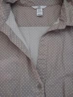 H&M Hemd Bluse beige/Punkte ❤️ Gr.42/44 Brandenburg - Falkensee Vorschau