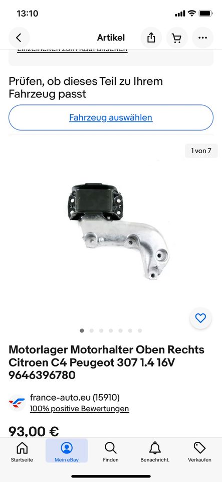 Motorlager/Motorhalter Oben Rechts/ Peugeot/Citroen4 in Berlin