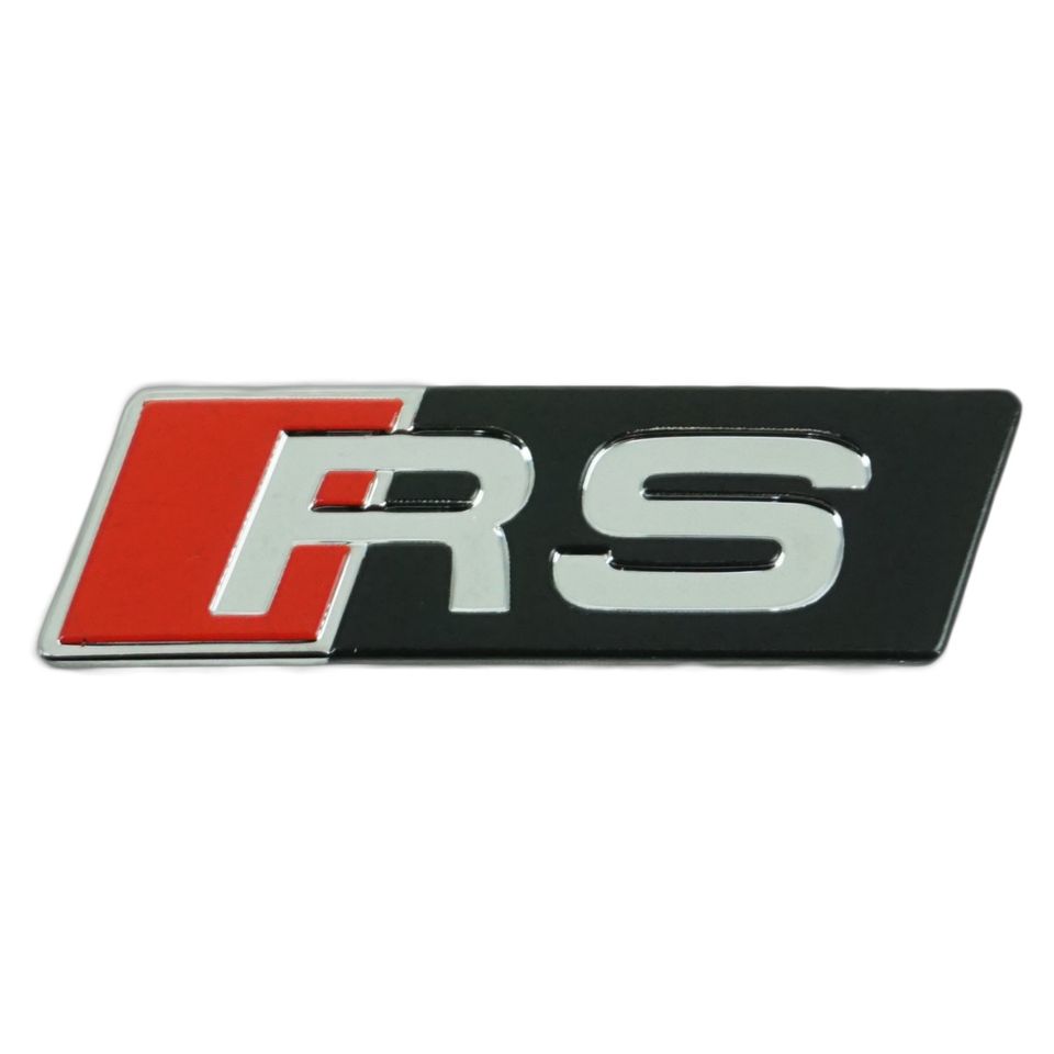 Audi RS Schriftzug Logo Emblem selbstklebend 9x30mm in Rietberg