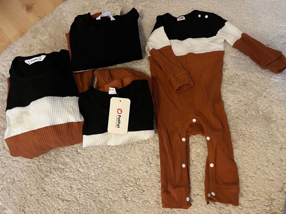 Familienoutfit Mutter Tochter Kleid Papa Pullover Baby 6-9 Monate in Berlin