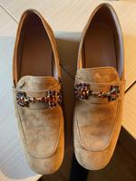 Slipper Bianca Di Rauleder braun Größe 41 chic Koblenz - Wallersheim Vorschau