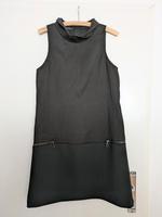 Kleid mit Stehkragen, schwarz-braun, Gr. 38/40 Köln - Ehrenfeld Vorschau