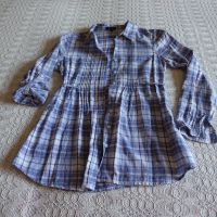 Vintage Bluse Longbluse, Gr. S bzw. ca.Gr.36, lila/weiß/silber Eimsbüttel - Hamburg Eidelstedt Vorschau