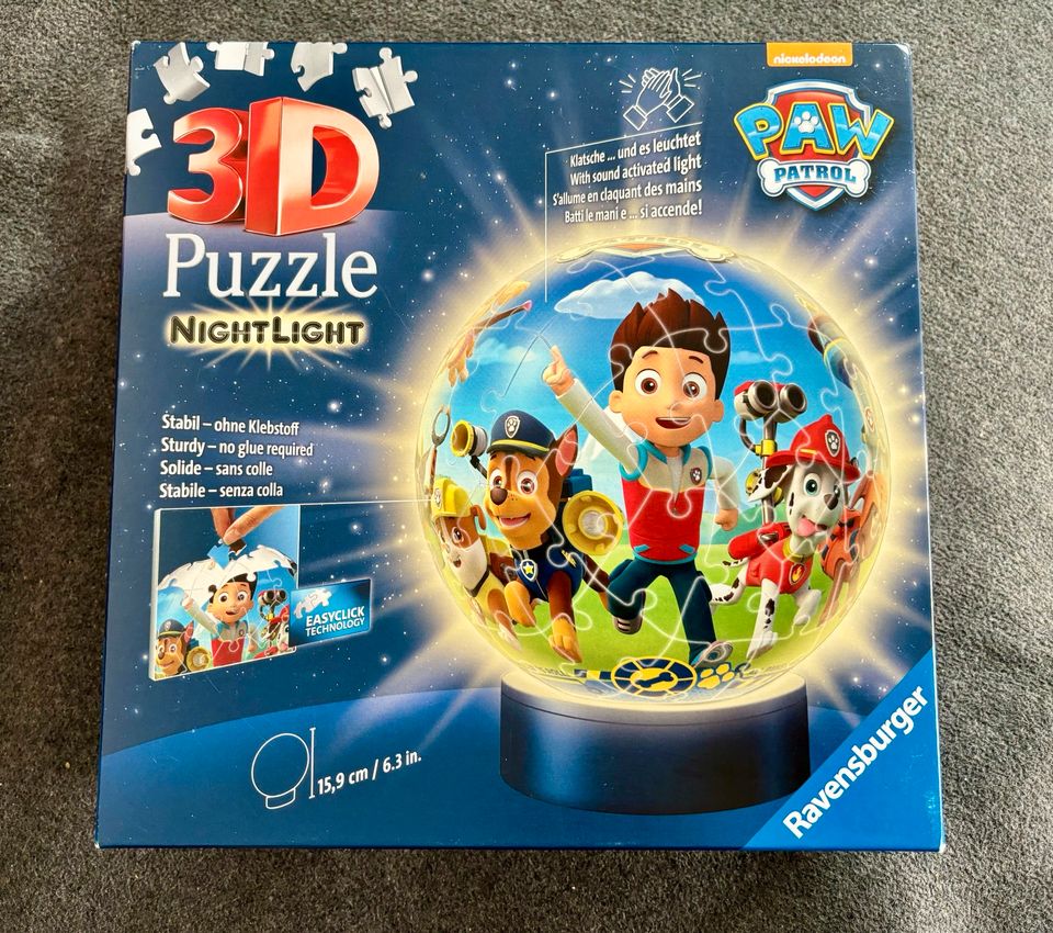 3D-Puzzle Nachtlicht Paw Patrol in Magdeburg