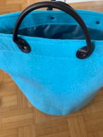 Tasche, hellblau aus Stoff ( Ich denke es ist Filz) Nordrhein-Westfalen - Wenden Vorschau