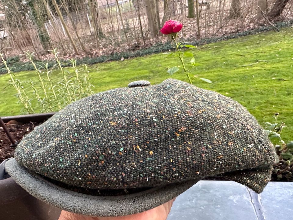 TWEED CAP MUTZE HUT gr  XL 59 60  100% WOOLE MADE IN ENGLAND in Lage