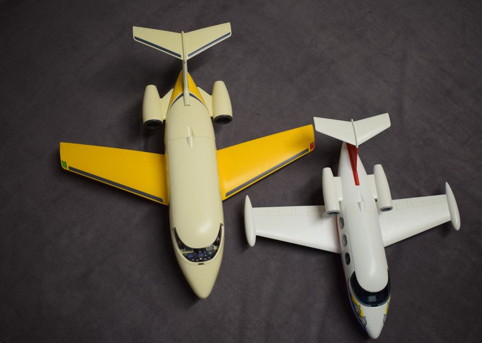 [9460] 2x Playmobil Flugzeug Jet Flieger mit Besatzung in Hockenheim