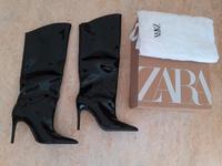 ZARA ❤ Lackstiefel High Heel Extreme Heels Stilettos Gr40 ca.11cm München - Sendling Vorschau