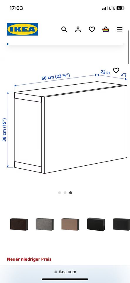 IKEA BESTÅ Besta Selsviken Türe 60x38x22 cm in Stuttgart