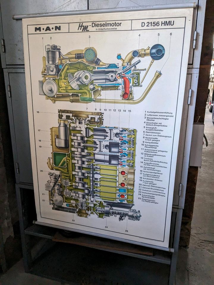 MAN Büssing LKW Oldtimer Unterflur D 2156 HMU Plakat Poster in Selters