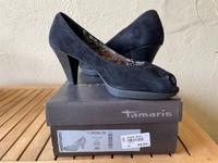 Tamaris Pumps Peep-toe schwarz Gr. 40 Wildleder Bayern - Hunderdorf Vorschau