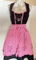 Dirndl Landhaus C&A Gr. 36/38 Lederoptik schwarz rosa weiß Bayern - Stegaurach Vorschau