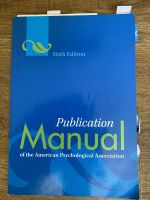 Publication Manual of the APA 6th edition Dresden - Langebrueck Vorschau