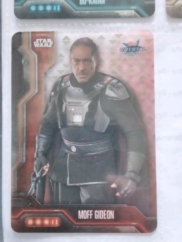 Star Wars The Mandalorian Crystal Card CR-4 Moff Gideon Topps in Babensham