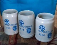 Bierkrug Bierseidel Steingut Emblem Franz Kirsten Vintage grau Rheinland-Pfalz - Pfaffen-Schwabenheim Vorschau