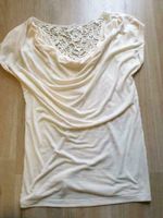 Tshirt Wasserfall Spitzeneinsatz weiß Creme Only S NEU Bayern - Neunburg Vorschau