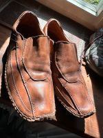 Herren Slipper Sneaker echt Leder Mokassin 42 braun Sachsen - Bannewitz Vorschau