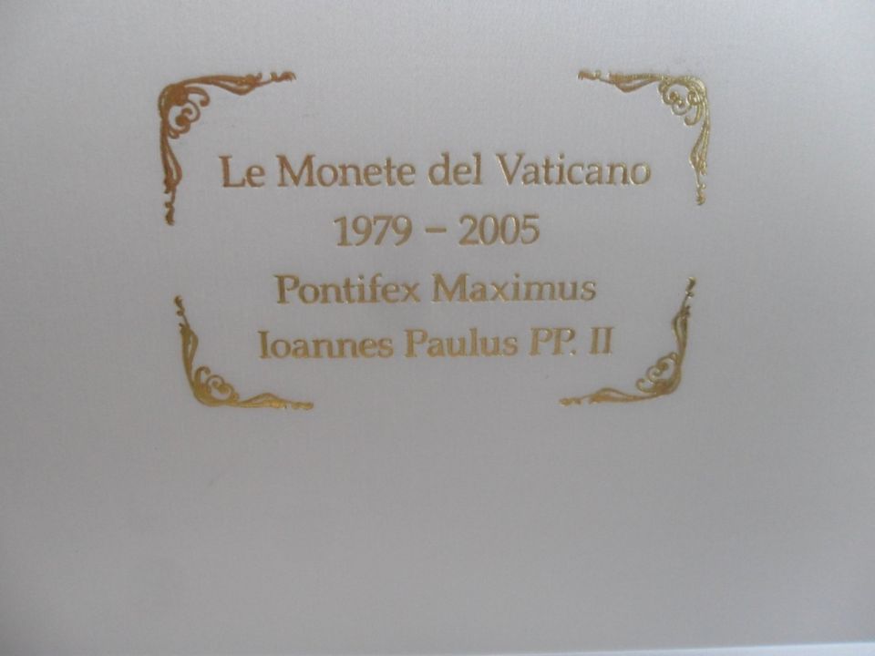 Vatikan 1979-.2005 KMS alle Münzsä. Papst J. Paul II. in Schatul. in Immenstadt