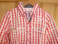 Soccx Bluse, Damen, rot/weiß kariert, Gr. XS, 34-36 , wie neu Hessen - Wehrheim Vorschau