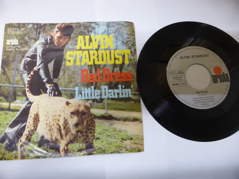 Schallplatte - Alvin Stardust - Red Dress in Hamburg