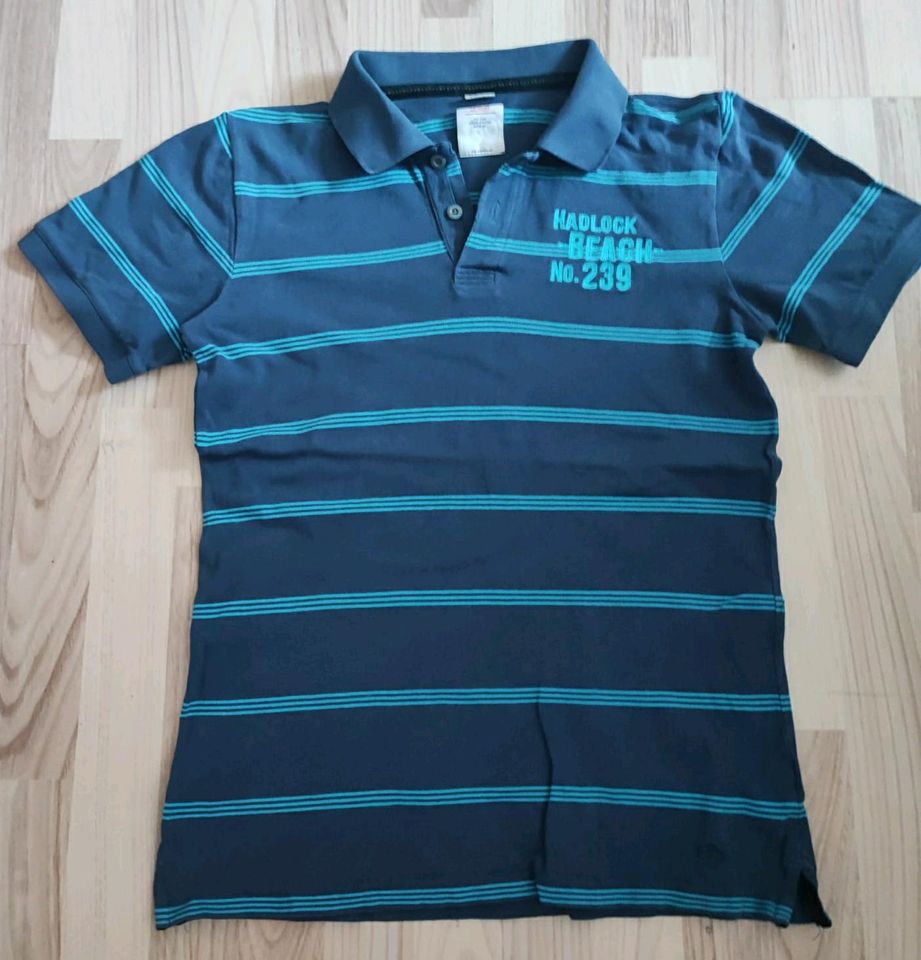 S.Oliver Herren Poloshirt Gr.M blau mit Streifen in Hamburg