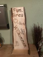 Türsteher Holzdeko Holzaufsteller personalisiert Wunschgravur Bayern - Arrach Vorschau