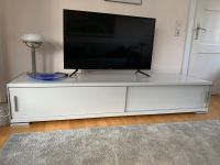 TV Lowboard Weiß/Silber Hessen - Viernheim Vorschau