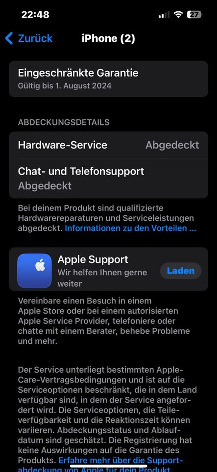 iPhone 14 128 GB weiß Akku 92% Garantie 08/2024 Top in Wiesbaden