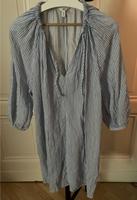 H&M Leinenkleid blau-weiß gestreift Gr.L **neuwertig** Brandenburg - Frankfurt (Oder) Vorschau