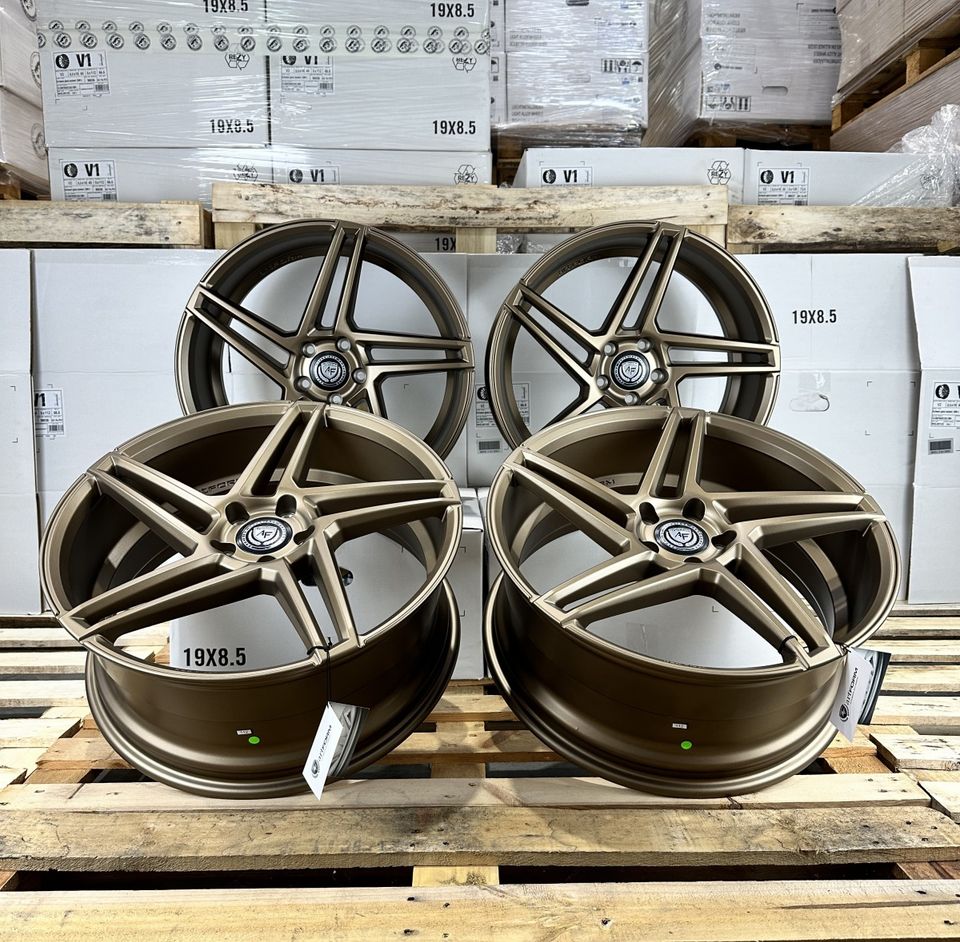 Artform AF601 20 Zoll Felgen für VW Golf 5 6 7 8 Passat Scirocco Arteon Phaeton Sharan GTI GTD GTE egolf 6R 7R 8R B5 B6 B7 B8 CC 3C 13 R 3H 3D 7N Sommerräder Winterräder bronze Reifen Volkswagen in Neckarsulm