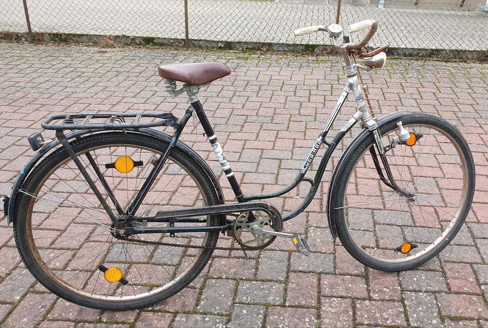 Oldtimer Damenfahrrad, 28 Zoll ohne Schaltung m Rücktrittbremse in Selent