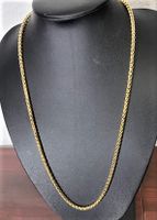 fein geflochtene goldene Halskette 4mm x 60cm Baden-Württemberg - Bühl Vorschau