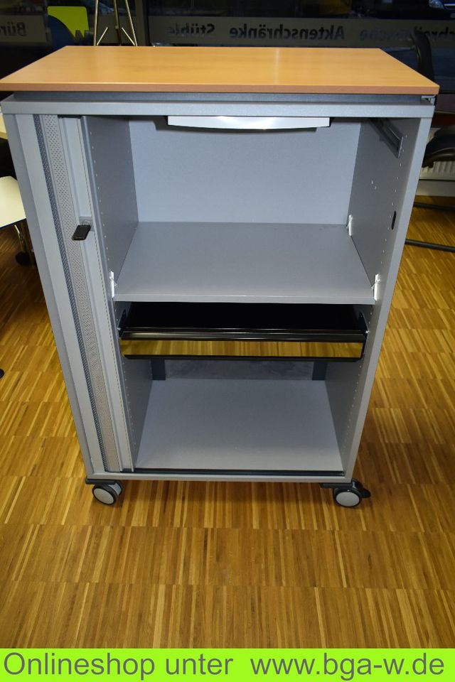 11x Aktencaddy, Moby Steelcase dunkelgrau, Buche Maße:70x107x43,5 in Dresden