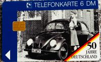 VW Käfer Telefonkarte 50 Jahre Deutschland Wandsbek - Hamburg Sasel Vorschau