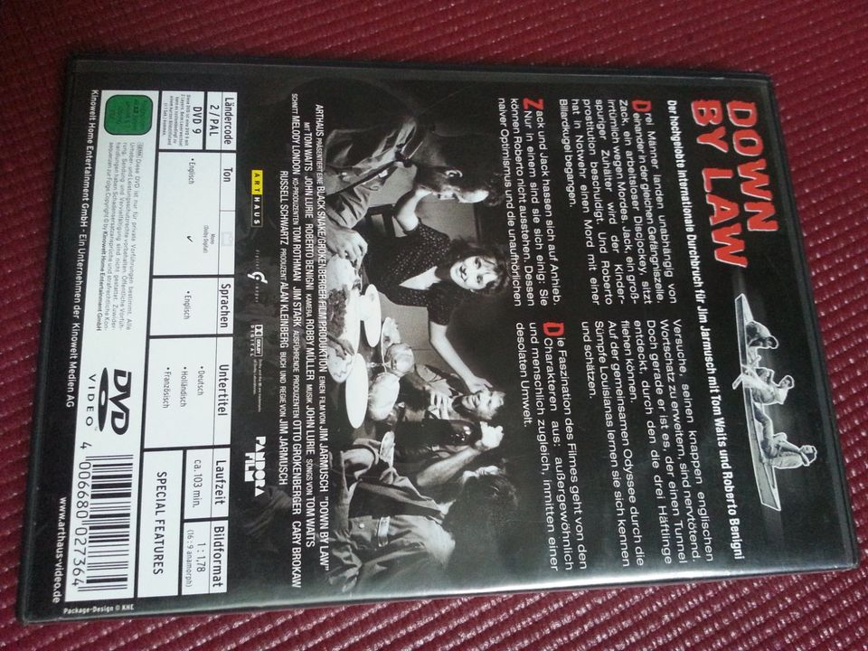 Down By Law Jim Jarmusch Arthaus Edition DVD Tom Waits John Lurie in Berlin