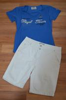 Damen Sommer Jeans Shorts Tchibo TCM + Shirt SoccX Gr. 38 M Hessen - Bruchköbel Vorschau