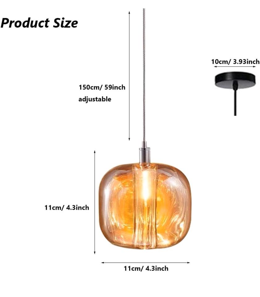 Glasleuchten Lampen aus vollem Glas gefertigt / massiv in Much