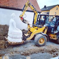 Marmor Buddha 3 Tonnen Massiv Skulptur Handgefertigt Kunstobjekt Bayern - Grettstadt Vorschau