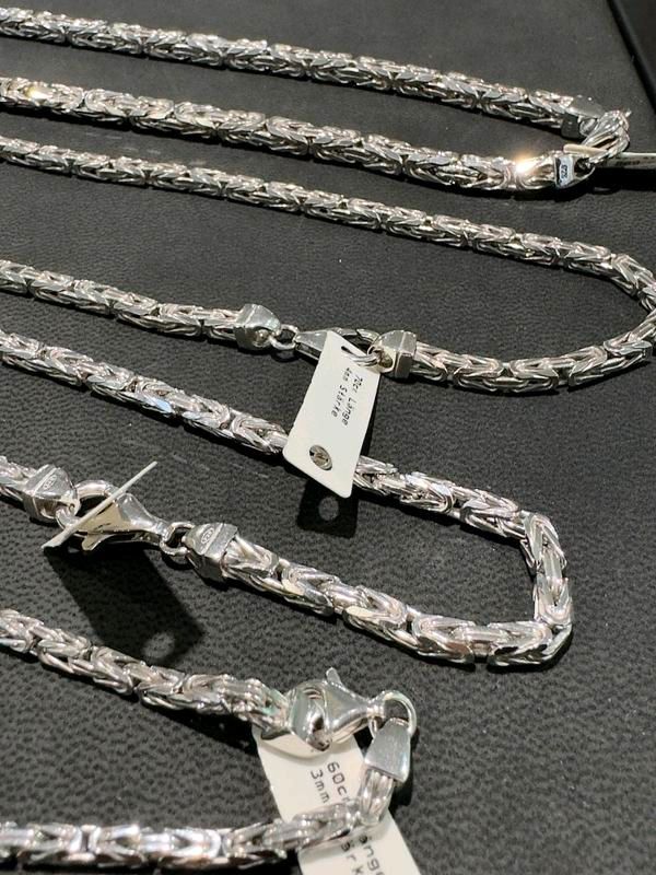 Juwelier Rubin Königskette 925 Silber MASSIV hochwertig verarbeitet Silberkette Bohnenkette Panzerkette Rolex in Limburg