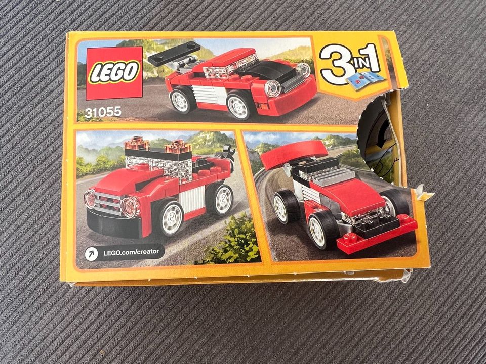 Lego creator 31055 3in1 Rennauto vollständig in OVP in Bedburg-Hau