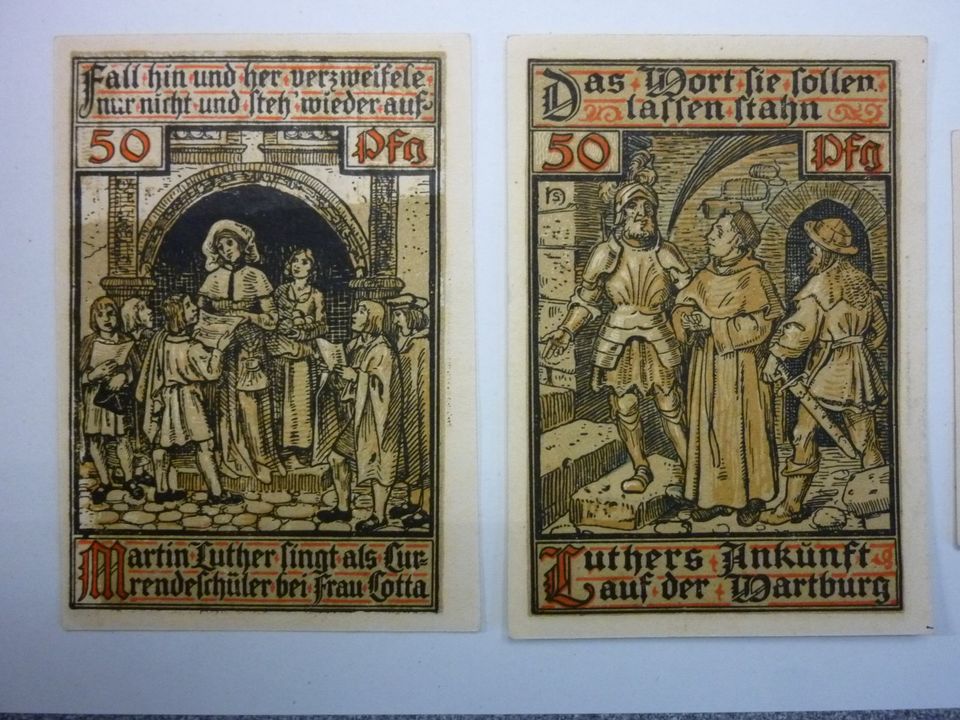 besonderes Notgeld der Wartburgstadt Eisenach 1921 6x50 Pfennig in Berlin