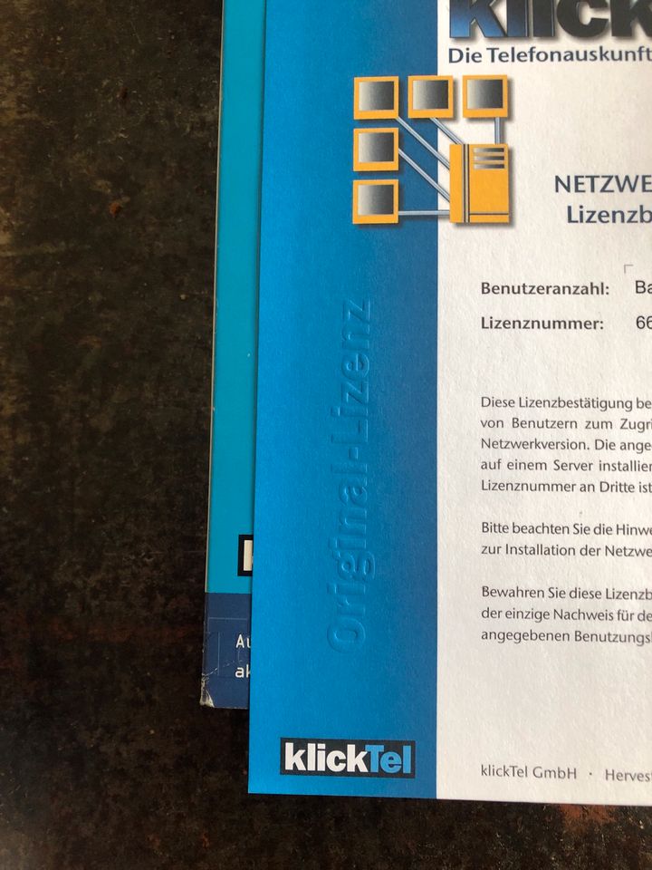 KlickTel Telefonauskunft Netzwerkversion für bis 5 Benutzer in Offingen