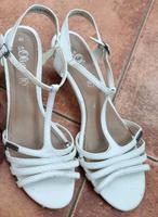 sommerschuhe Sandalen sandalette s.oliver leder weiß  40 Sachsen - Großröhrsdorf Vorschau