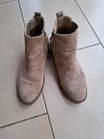 Stiefeletten in Wildleder beige/ taube Hessen - Schmitten Vorschau