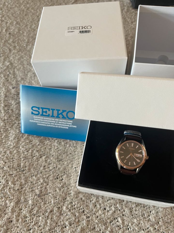 Seiko Uhr SUR452P1 Quarz Saphirglas - NEU - in Wasserburg am Inn